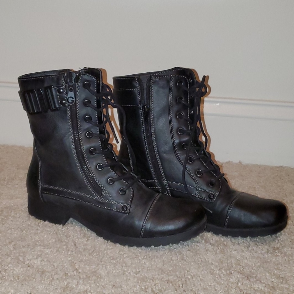 G by Guess Combat Boots
